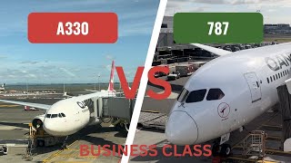 QANTAS A330 VS 787 Business Class Comparison [upl. by Ycniuqal]