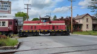 Middletown amp Hummelstown RR Pulling Into The Middletown Station Middletown Pa 5112024 [upl. by Leonelle]