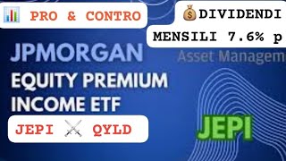 💣NUOVO ETF AD ALTO DIVIDENDO💰JEPQ ⭐distribuzione mensile dividendi trading soldi finanza [upl. by Mandych]