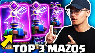 ☠️TOP 3 MEJORES MAZOS con TESLA EVOLUCIONADO CLASH ROALE [upl. by Nepil]