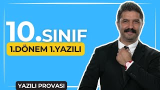 10SINIF 1Dönem 1Yazılı  Ortak Sınav Soruları  Türk Dili ve Edebiyatı Dersi [upl. by Seilenna17]