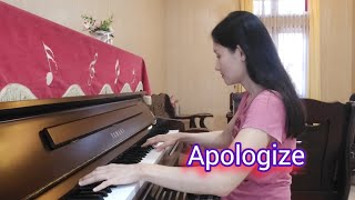 Timbaland  Apologize ft One Republic  piano [upl. by Dleifxam]