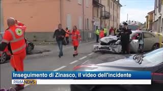 Video del drammatico incidente  Inseguimento dei carabinieri a Zinasco [upl. by Neural]