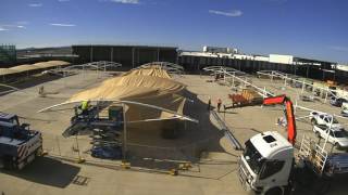 Redbank Plains Car Park Shade Structures Install [upl. by Heinrike224]