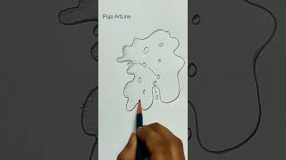 How to draw amoeba step by stepdiagram of amoebaBiology class viral amoeba practical shorts [upl. by Deering]