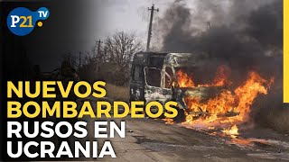 Nuevos bombardeos rusos en Ucrania tras la masacre de Poltava [upl. by Anitirhc247]