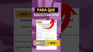 ¿Que es el Registro Nacional de Proveedores RNP y para que sirve [upl. by Stoughton]