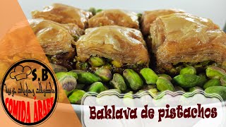 Receta Baklava de pistachos detallada el postre árabe más famoso [upl. by Euqirat729]