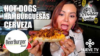 Hamburguesas hotdogs y cervezas artesanales en quotThe Beer Burger Hausquot  La Chubby Vuelta NueveTV [upl. by Alrick]