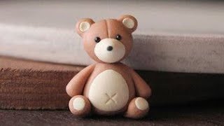 Making Teddy Bear with Clay [upl. by Ainekahs]