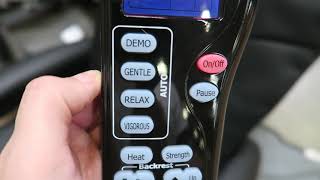 Ergotec ET100 Mercury Massage Chair  Remote Walkthrough [upl. by Hgielek694]