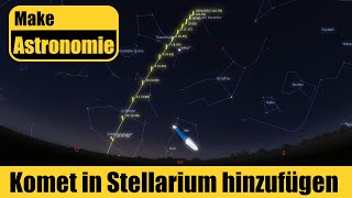 Komet in Stellarium hinzufügen [upl. by Ramled]