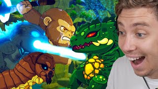 Reacting To Baby Godzilla Kong Mothra Larva vs Biollante [upl. by Jerz]