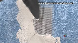 How to Fix Drywall  Screen Patch  Drywall Repair [upl. by Ahseetal]