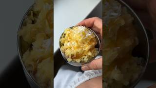 SHAVED FROZEN PINEAPPLE 🍍😱 foodasmr healthyrecipes [upl. by Questa96]