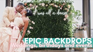 22 EPIC DIY BACKDROP IDEAS FOR WEDDINGS AND EVENTS A RESOURCE GUIDE FOR EVENT PLANNERS DESIGNERS [upl. by Ramedlav]