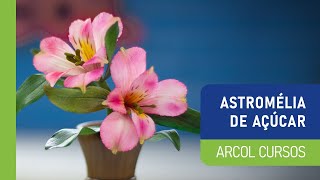 Aprenda a fazer flor Astromélia de açúcar [upl. by Nitsur]