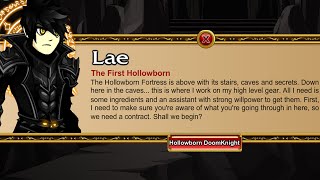 AQW A DARK KNIGHT QUEST l LAES QUEST l HOLLOWBORN DOOMKNIGHT JOIN HOLLOWDEEP [upl. by Eltotsira725]