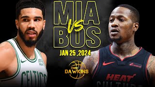 Miami Heat vs Boston Celtics Full Game Highlights  January 25 2024  FreeDawkins [upl. by Connelly]