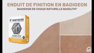 Application dun enduit de finition badigeon de chaux SaintAstier  Alsabrico [upl. by Luben846]