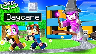 Escaping from an EVIL Daycare in Minecraft 360 [upl. by Danila]