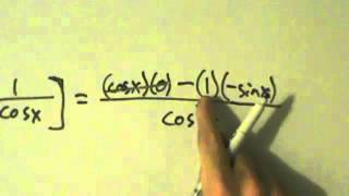 Calculus I  Derivative of Secant Function secx  Proof [upl. by Nnylacissej599]