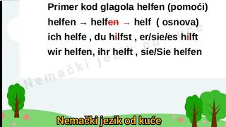 Lekcija 89 JAKI GLAGOLI  NEPRAVILNI GLAGOLI U NEMACKOM  PREZENT JAKIH GLAGOLA [upl. by Alleinnad]