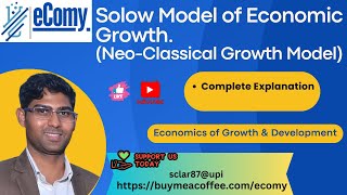 Solow Model of Economic Growth NeoClassical Growth Model  eComy [upl. by Araldo]