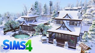 NO CC 🏯Oriental Inspired Spa Home🏯  Sims 4  Speedbuild  SimsAdore [upl. by Tedman]