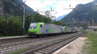 LE BLS CARGO CON ROLA RALPIN IN TRANSITO A VARZO E PREGLIA VB 27  6  2015 [upl. by Hannasus815]