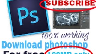 how can download photoshope cs6 for free 100MB only 100 working [upl. by Treva]