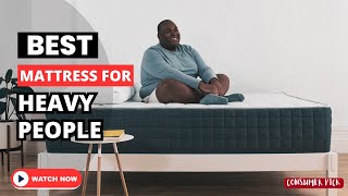 Top 5 BEST Mattress For Heavy People 2024 [upl. by Annoval]