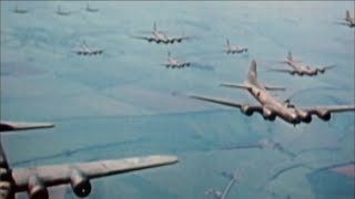 WW2  The Bombing of Germany Real Footage in Colour [upl. by Jenilee]