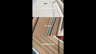 HallbergRassy decking Teak PU teak or white antislip [upl. by Nylrac]