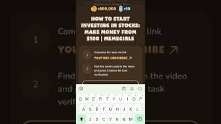 How to Start Investing in Stocks Make Money from 100  MemeGirls  Gems Of Crypto  realgoc [upl. by Nospmis]