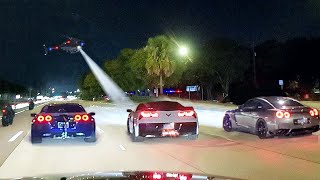 POLICE CHASING STREET RACERS AT FL2K24 [upl. by Akcinat]