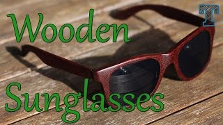 Homemade Wooden Sunglasses Summer Woodworking Project [upl. by Buyers]