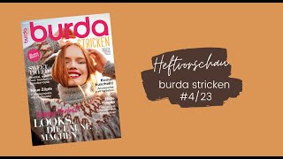 Einblick in die burda stricken 423 [upl. by Obidiah]