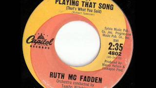 Ruth Mc Fadden  Stop Playing That Song Thats What You Said  CAPITOL 4802 [upl. by Romina]