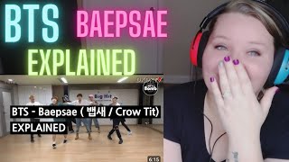 FIRST Reaction to BTS BAEPSAE EXPLAINED BY A KOREAN 🤯😅 [upl. by Aicilaana]