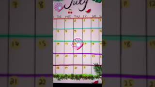 July Calendar 😍Digital journal 😍🤩relaxing journal satisfying [upl. by Sellig524]