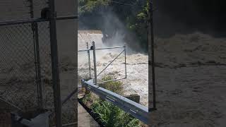 Nolichucky Dam 9272024 flooding nolichucky greeneville tennessee [upl. by Htinek]