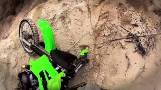 Motorcross Enduro Kawasaki KDX 200 2Stroke Riding Mine Dumps South Africa GoPro Maraisburg [upl. by Ehman]