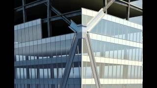 Harmon Inc Curtain Wall Installation 3D Model [upl. by Rolfe]