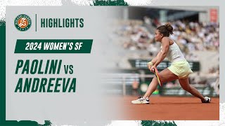 Paolini vs Andreeva Semifinal Highlights  RolandGarros 2024 [upl. by Essila]