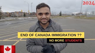 NO MORE STUDENTS IN CANADA 2024   CANADA GOVERNMENT CAP ON INTERNATIONAL STUDENTS  MR PATEL [upl. by Tips]