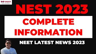 All about NEST 2023 and NISER  NEST 2023 Eligibility Criteria  Nest Exam Date  Nest Exam Update [upl. by Alban]