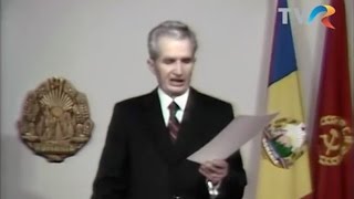 Revoluţia Română Discursul lui Ceauşescu despre “huliganii” din Timişoara [upl. by Ees]