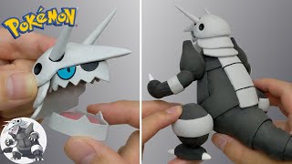 Pokemon Figures Making  Aggron  Clay Art  Pokemon toys [upl. by Inah]