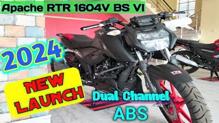 New Tvs Apache RTR 160 4V BSVI 2024 ABSBlack SmartxConnect By Bike Review [upl. by Amapuna278]